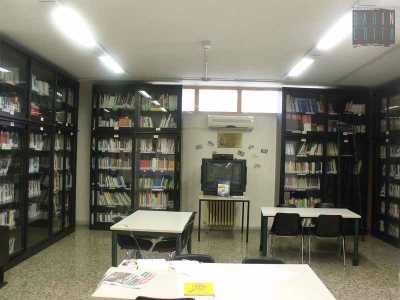 La biblioteca di Japigia quando era funzionante e aperta 